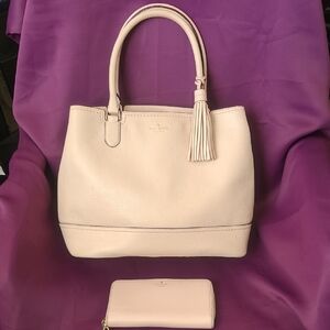 Kate Spade McCall Street Jenner Light Pink Tote Bag and Wallet